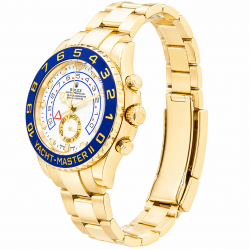 Rolex Yatch Master II 44MM White Dial 116688 18K YG Watch